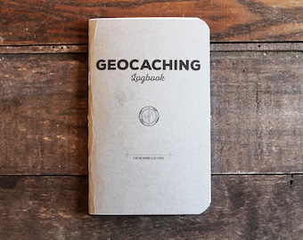 GEOCACHING Log Book by JOT. Books -- Geocaching, Log Book, Pocket Notebook