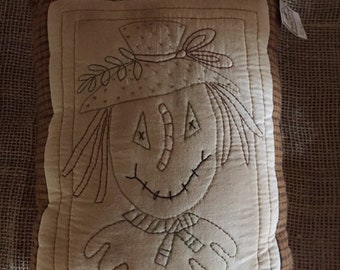 Scarecrow pillow | Etsy Farmhouse Scarecrow Pillow Fall Pillows
