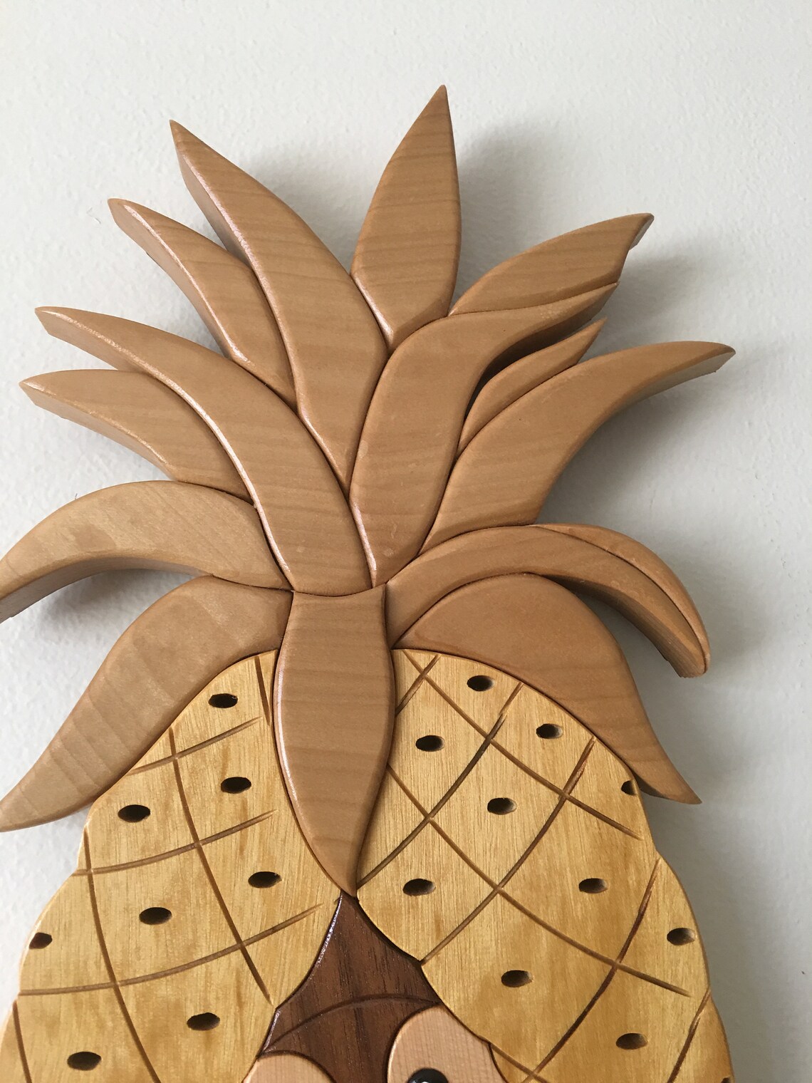 Pineapple/owl Intarsia Etsy