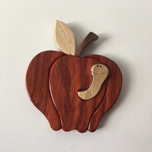 Apple with worm