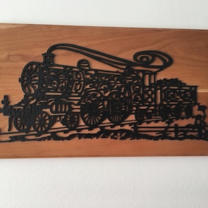 Steam Locomotive Plaque