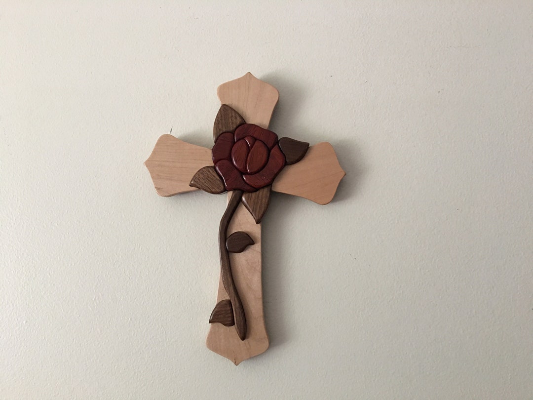 Cross Rose Frame Rose Cross - Etsy