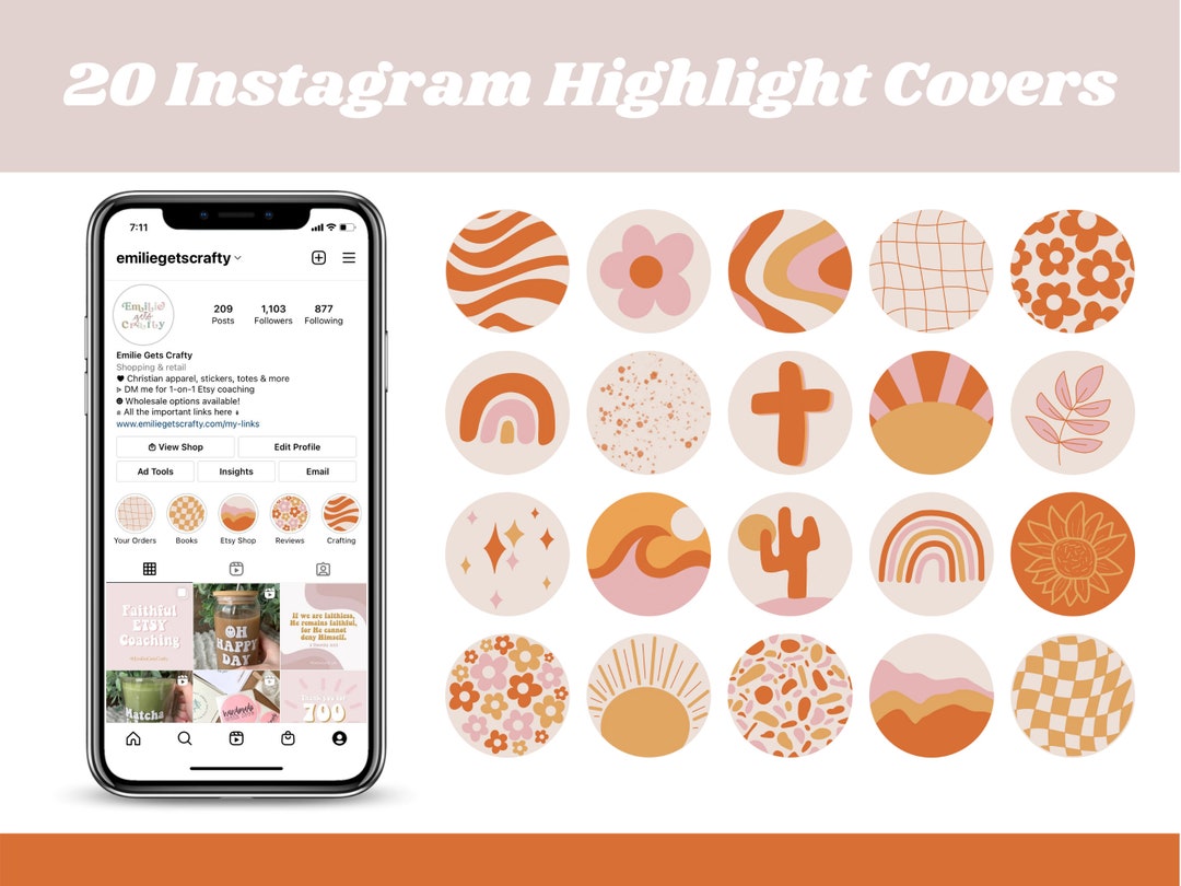 Covers for Instagram Highlights, Instagram Highlight Icons Pink, Boho ...