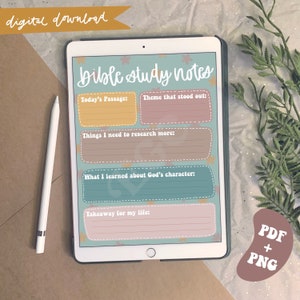 Bible Study, Digital Bible Study Journal, Digital Bible Study Notes, Digital Bible Journaling, iPad Bible Journal, Procreate, Goodnotes