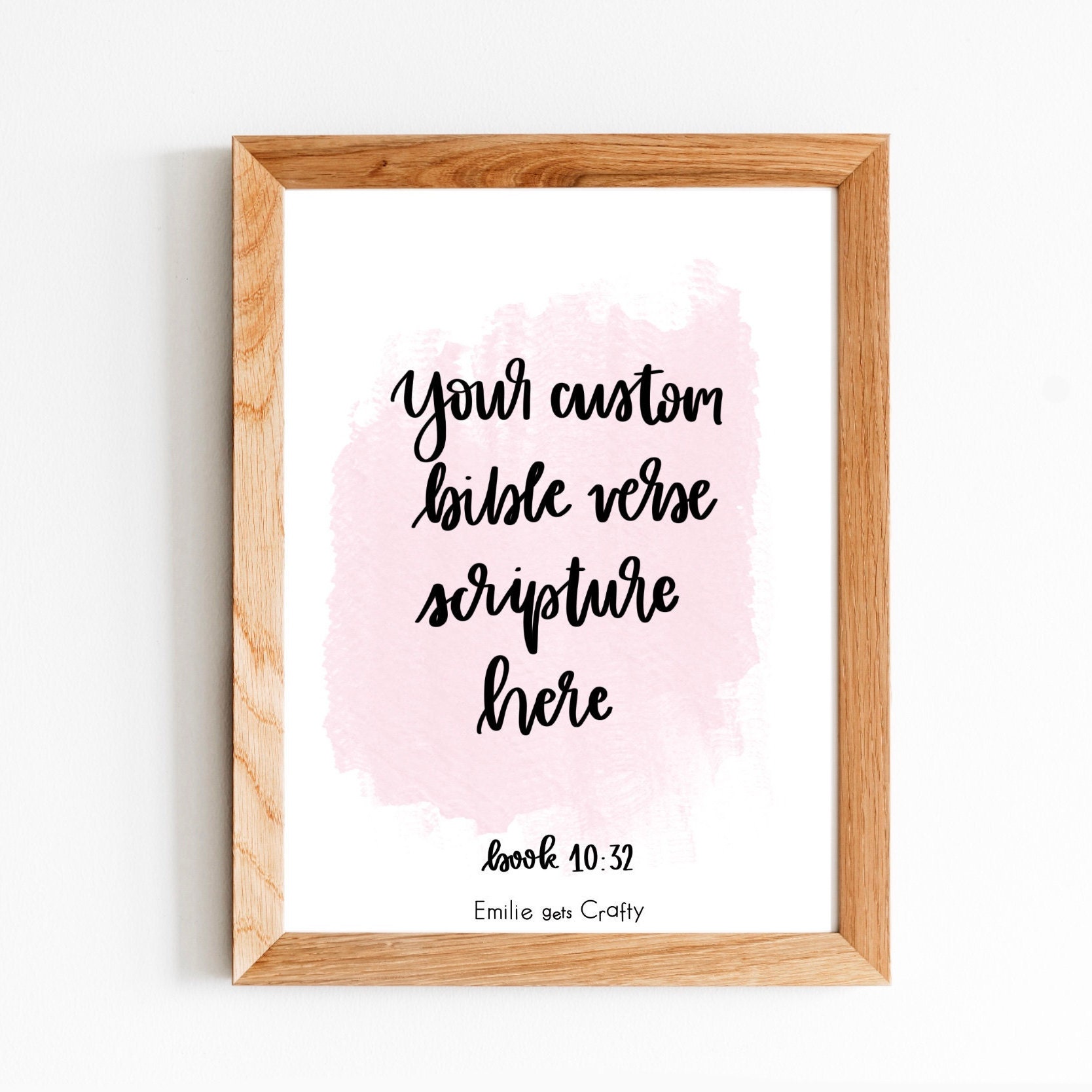 Custom Bible Verse Wall Art Custom Wall Art Bible Verse | Etsy