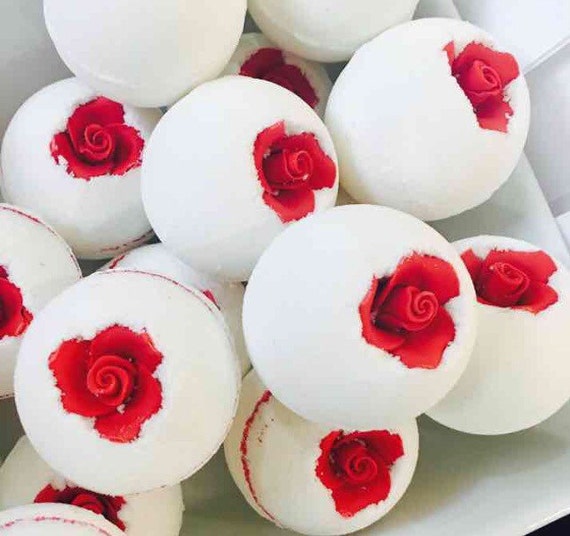 Beauty and the beast Rose garden bath bomb bath fizzy flower Etsy