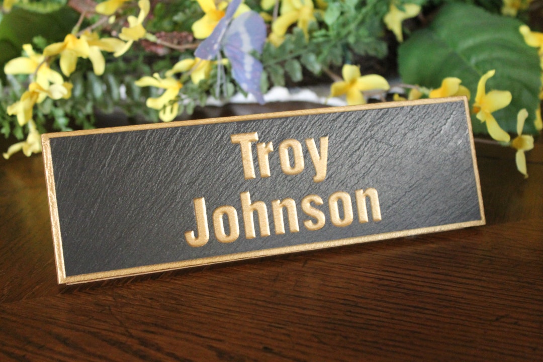 Engraved Office Name Plate - Etsy