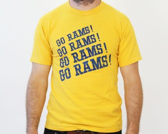 Vintage 1980s Los Angeles Go Rams! Tee