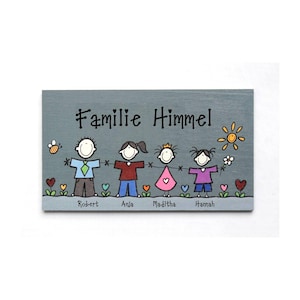 Türschild Familie