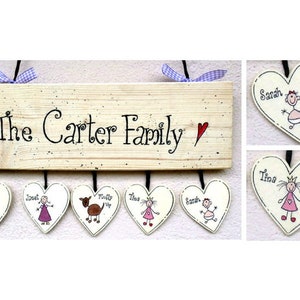Ergänzungsherz für Türschild  " Carter "