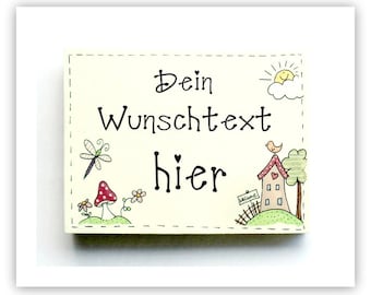 Türschild | Holz | Familienschild | Namensschild | Familie | Haustürschild mit Namen | Holzschild personalisiert