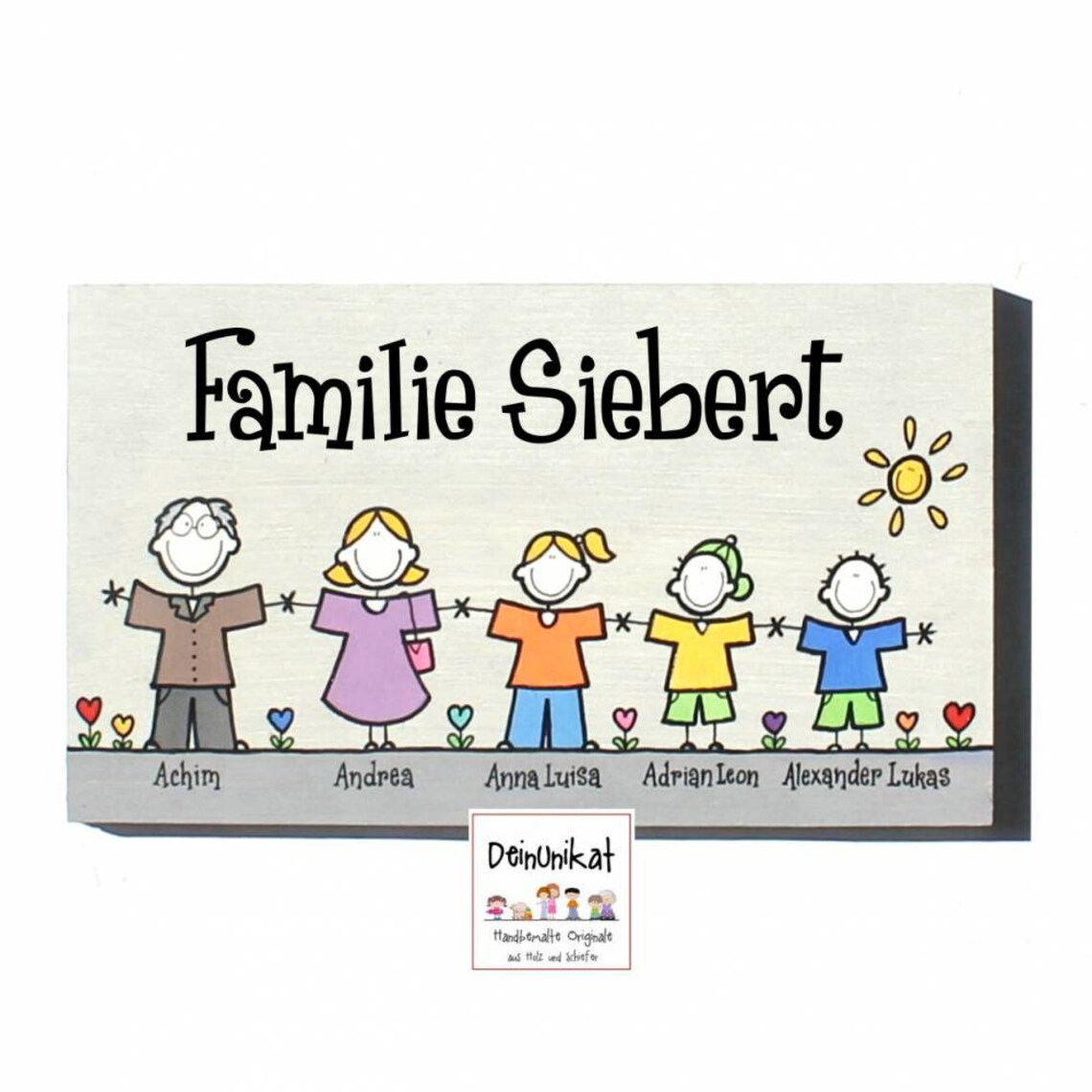 Türschild Familie Etsy.de