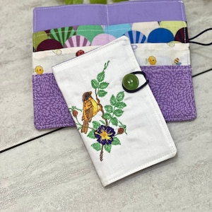 Porta bolsas de té, billetera de bolsas de té, favor de fiesta de té, organizador de bolsas de té, fiesta de té acogedora, regalo para amantes de las aves, regalo del día de las madres