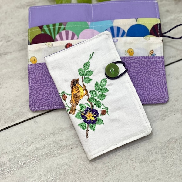 Tea bag holder, Tea bag wallet, tea party favor, tea bag organizer, tea party cozy, bird lovers gift, mothers day gift