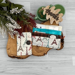 Tea bag organizer, tea bag wallet, minimalist wallet, bridal shower gift, bus driver gift, teacher appreciation gift