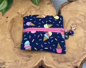 lip balm Pouch with Clip to hang on your bag, purse or backpack, back to school ear bud case