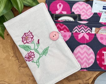 Tea wallet tea bag holder small fabric wallet travel organizer tea lovers gift mini wallet ear bud pouch cute cloth ladies wallet tea party