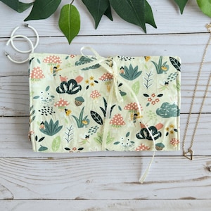Travel Jewelry holder, Jewelry travel organizer,  travel jewelry case, bridal shower gift, co worker gift