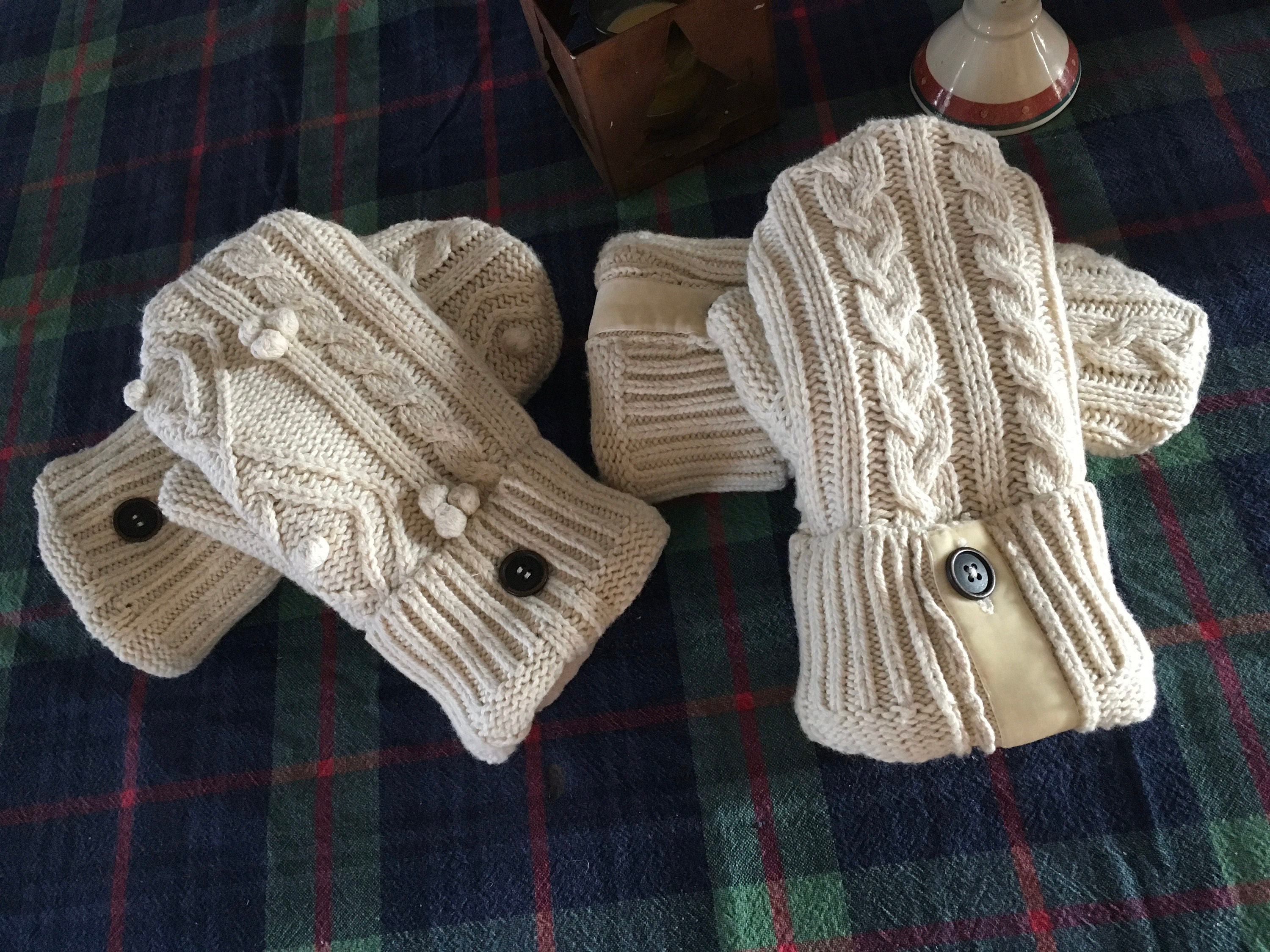 Sweater Mittens in Loving Memory Custom Sweater Mittens Made Etsy