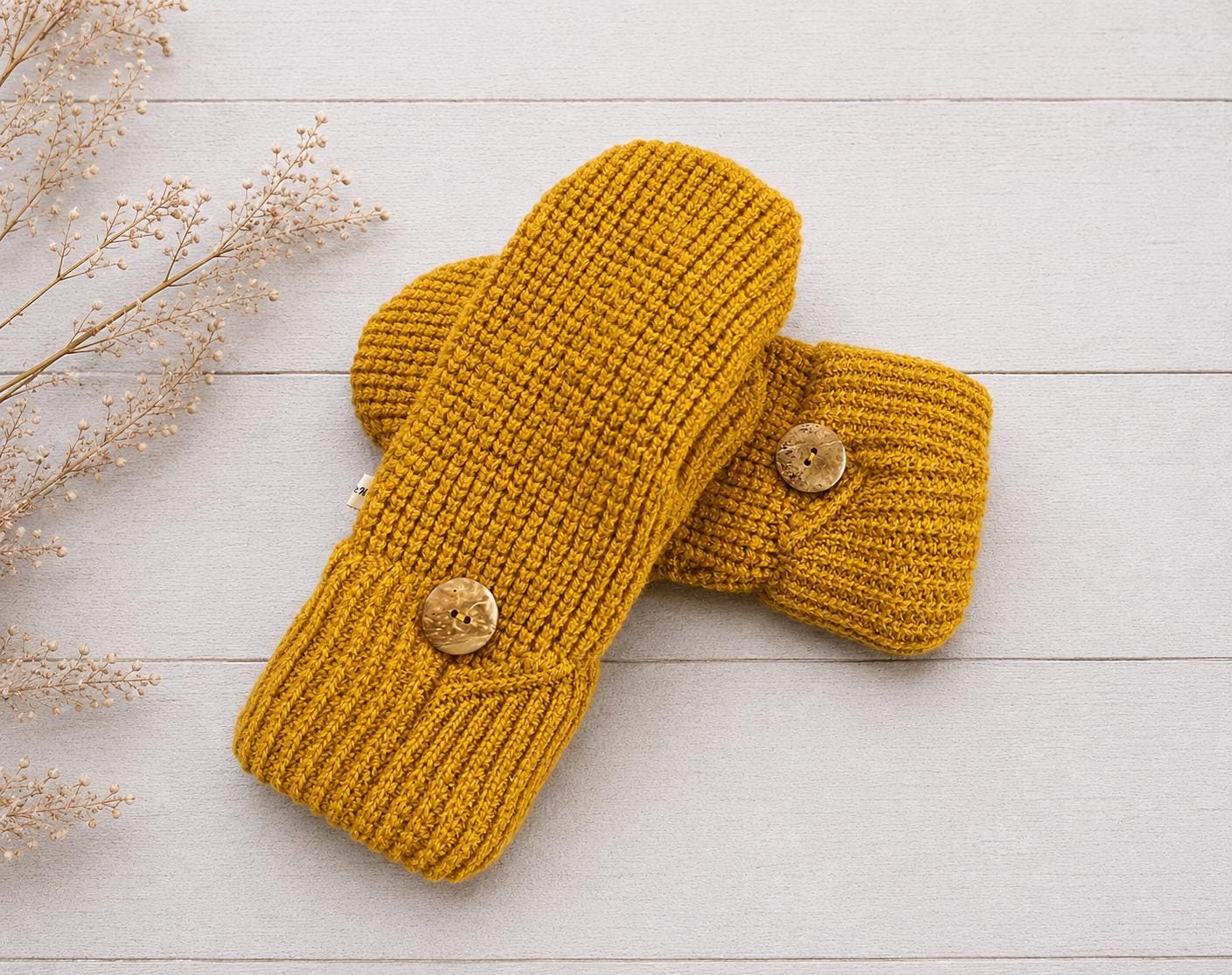 Handmade Wool recycled sweater mittens, perfect dog walking mittens, dog lovers gift, cozy clothing, gold tailgate party mittens