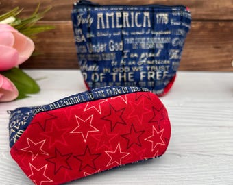 Handmade edc pouch small travel zipper pouch, soft cosmetic holder, cute coin purse