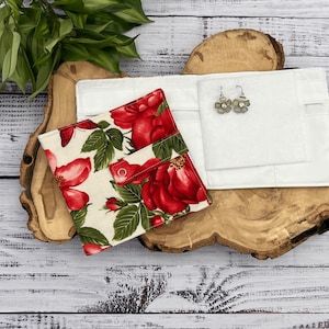 Reise Schmuckschatulle Halskette Organizer Ohrring Halter Reise Schmuckschatulle botanisches Geschenk für Mutter