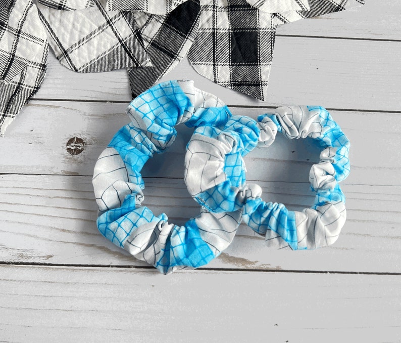 Sports themed Large scrunchies hair tie, Add a Pop of Color: Stylish and Comfortable Large Colorful Scrunchie, hair accessories volleyball