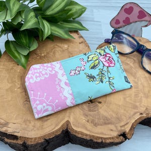 Glasses case soft fabric eyeglasses pouch, eyewear sleeve, reading glasses sleeve, panda bear