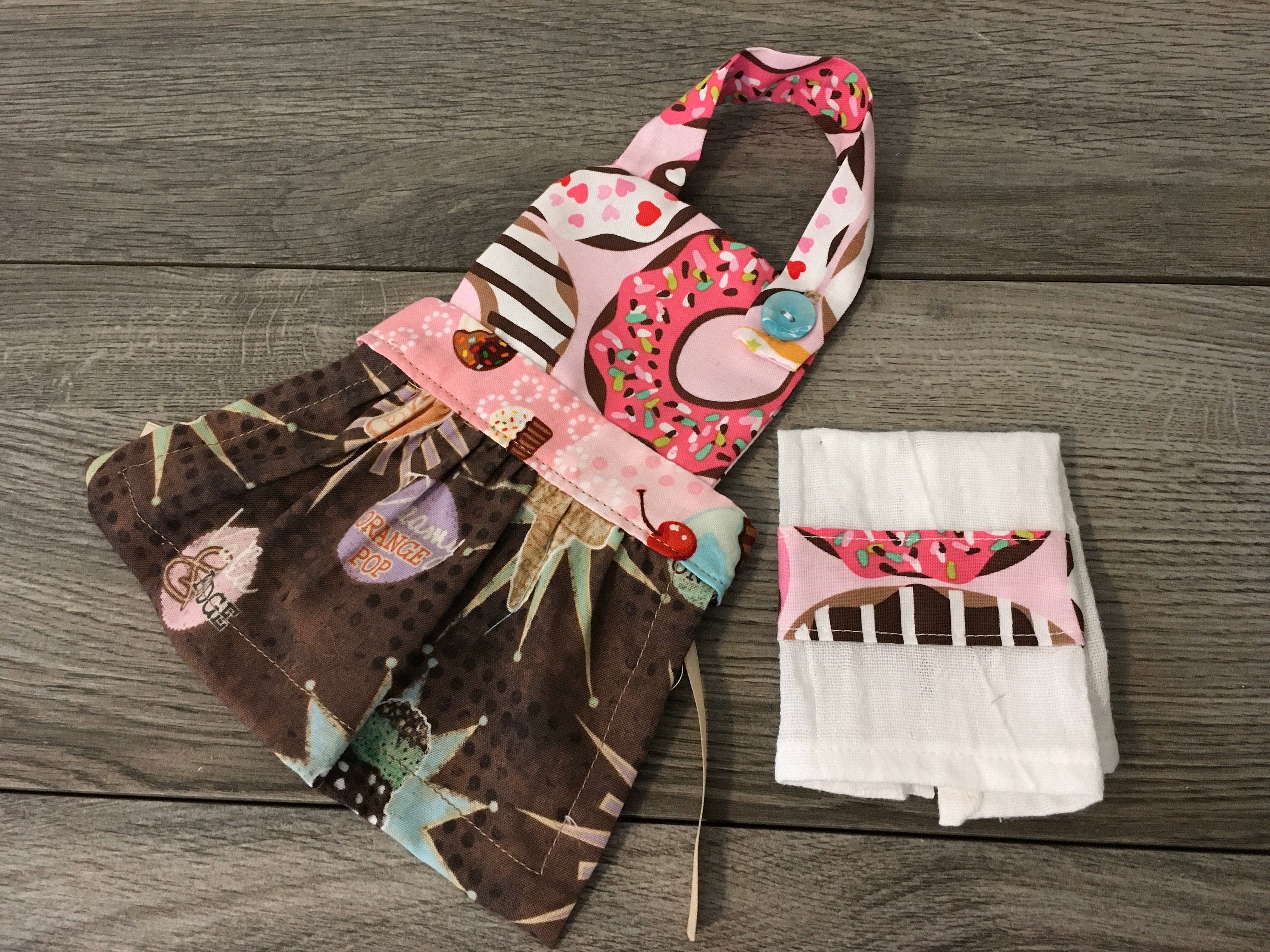 Fits American girl doll apron set 18 inch doll clothes fits Etsy