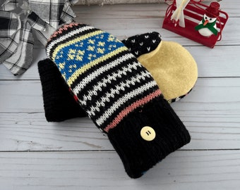 Wool Sweater mittens Recycled, sustainable clothing, cozy winter mittens, up cycled clothing, recycled clothing