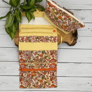 Porta-joias combinando bolsa com zíper Presente de joias presente de chá de panela conjunto de viagem acessório colar organizador porta-óculos