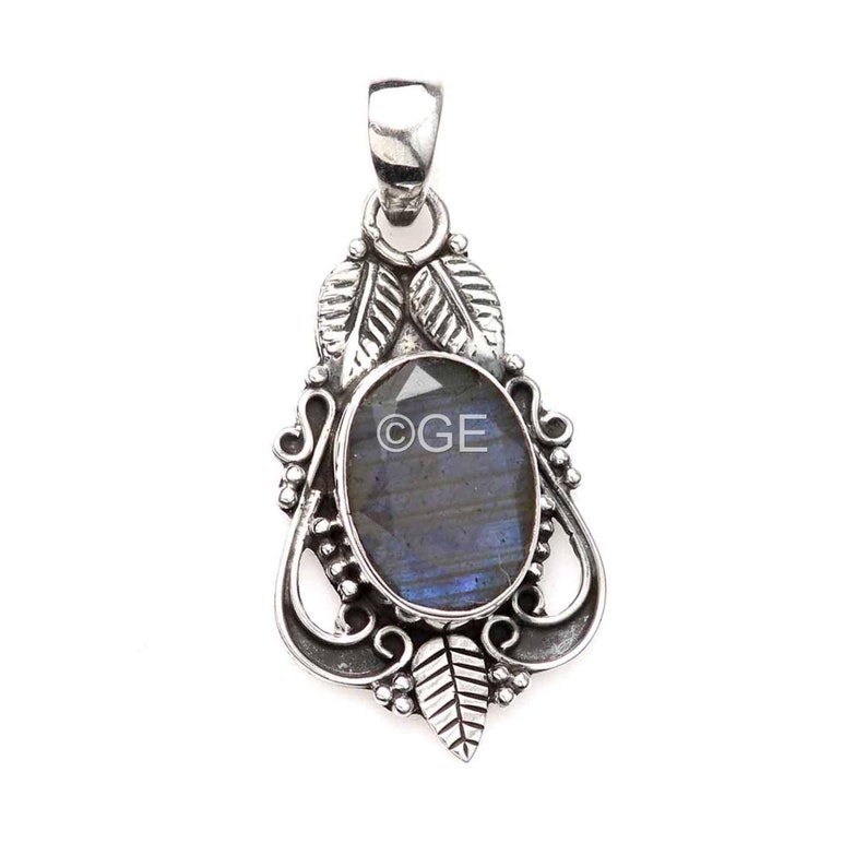 February Birthstone Solid 925 Sterling Silver Leaf Design Necklace Pendant Natural Amethyst Gemstone Pendant New Design Pedant jewelry