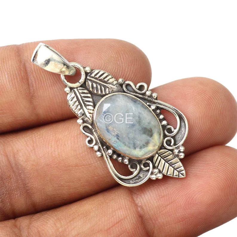 February Birthstone Solid 925 Sterling Silver Leaf Design Necklace Pendant Natural Amethyst Gemstone Pendant New Design Pedant jewelry