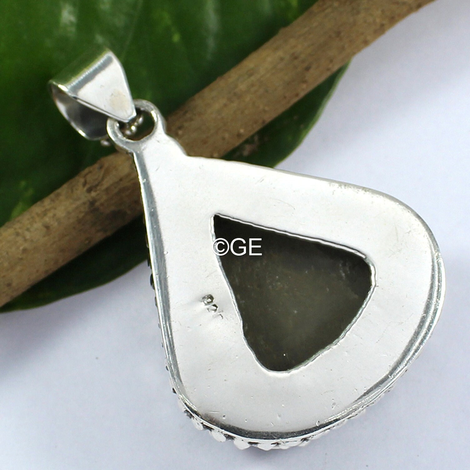 天然ブラックドゥルージー925シルバーペアペンダント - Etsy 日本