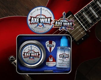 Guitar Care Kit, Guitar Wax, Guitar Cleaner, Christmas Gift, Guitar Gift, Vegan