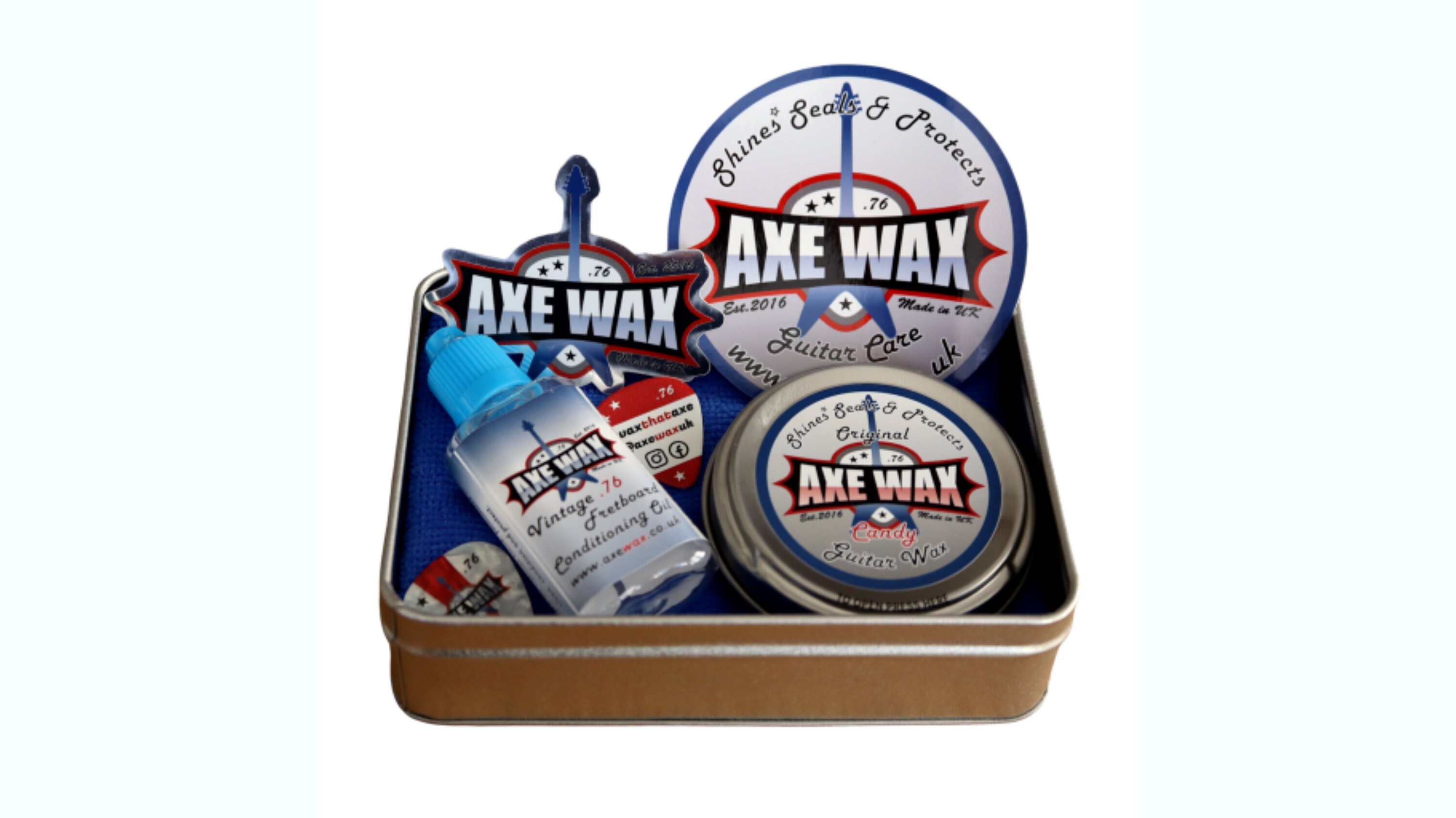 Guitar Care Kit / Guitar Wax / Fretboard Oil / Axe Wax/ Vegan Etsy