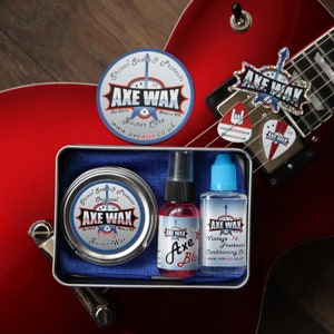 Guitar Care Kit & Detailer, Guitar Wax, Guitar Cleaner, Christmas Gift, Guitar Gift, Vegan