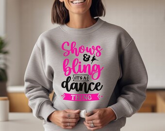 Shows and Bling Dance Crewneck Sweatshirt