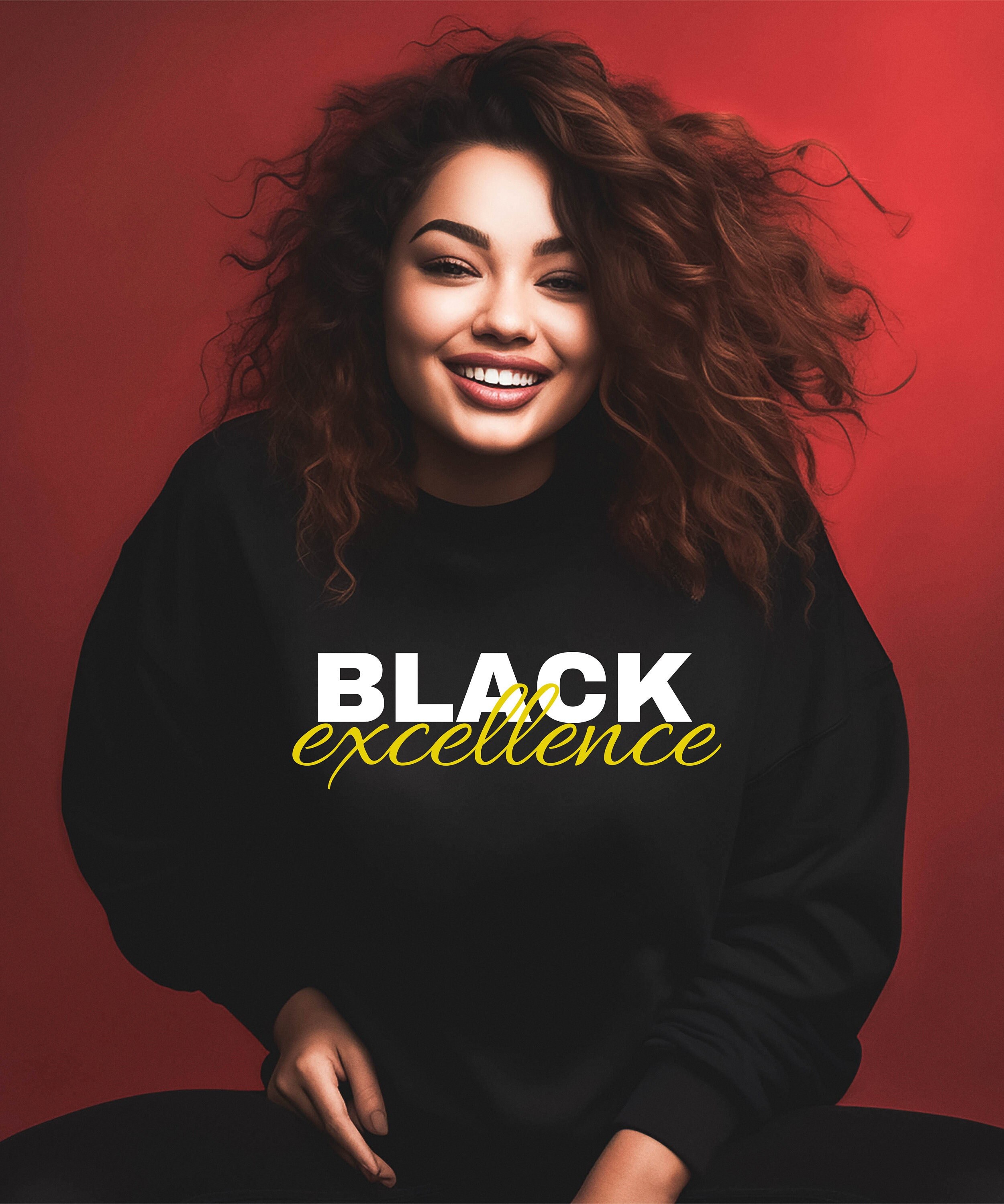 Black Excellence Crew Sweatshirt Melanin Gifts Afrocentric Gifts Black Family Gift Etsy UK