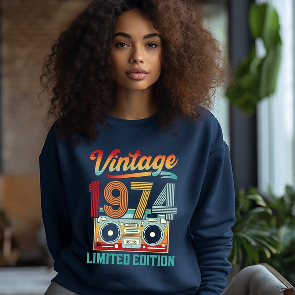 Unisex, Vintage 1974 Sweatshirt