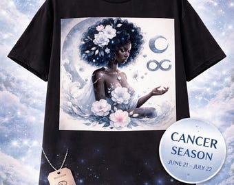 蟹座Tシャツ｜柔らかな強さ、直感力、そして月のエネルギー
