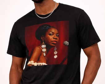 ヴィンテージ ジャズシンガー グラフィック Tシャツ | レトロ ソウルミュージック シャツ | ピアノのイラスト