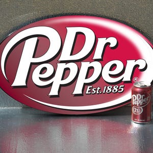 Dr. Pepper logo, as a framed oval poster