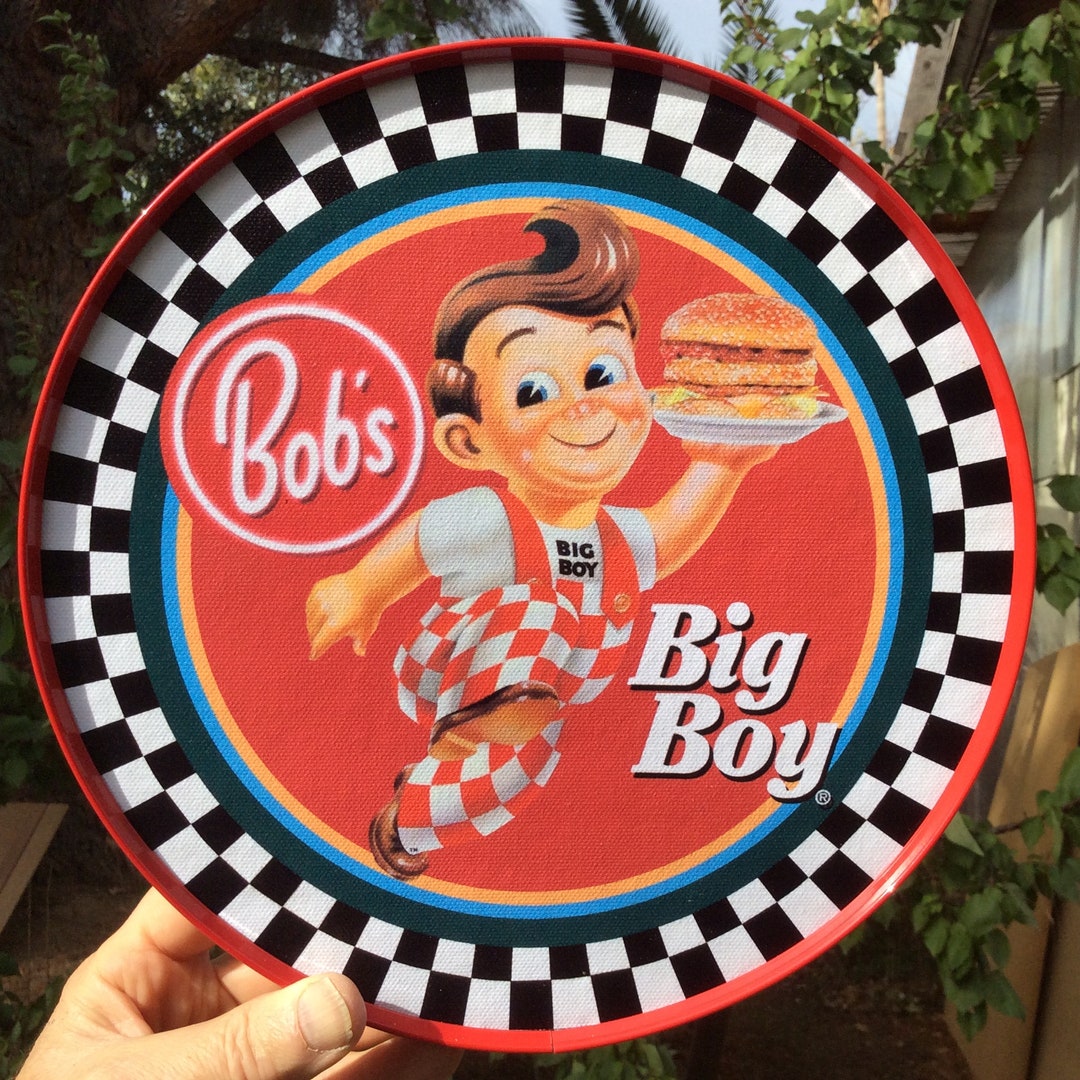 Bob's Big Boy Logo, as a Framed Round Poster Etsy