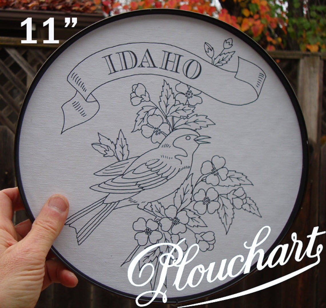 IDAHO State Bird/flower Coloring Poster - Etsy