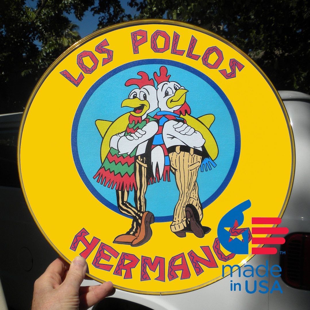 Los Pollos Hermanos Logo, as a Framed Round Poster Etsy