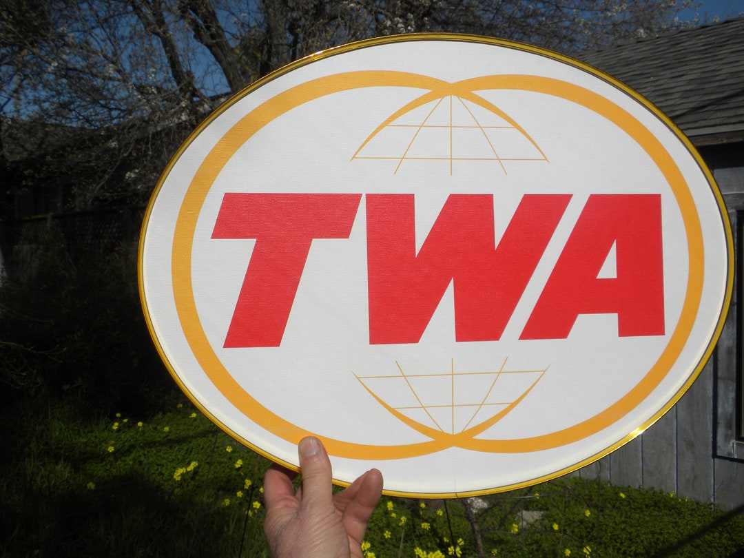 TWA Airline 1964-1975 Logo, as a Framed Oval Poster - Etsy