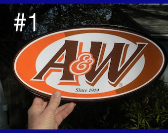 A&W Root Beer Logo, as an Oval Framed Sign/poster - Etsy Canada