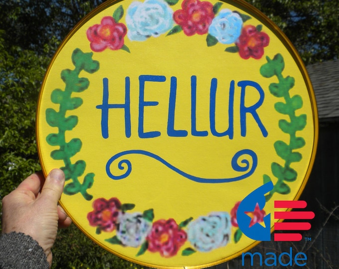 Hellur Sticker Hellur, Hellur Door Hanger, Hellur Door Sign, Hellur Madea Door Sign - Etsy