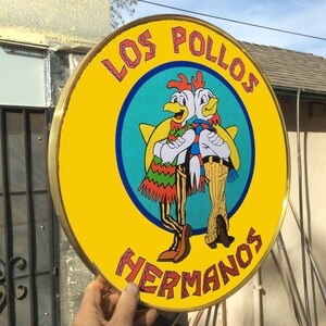 Los Pollos Hermanos Logo, as a Framed Round Poster - Etsy